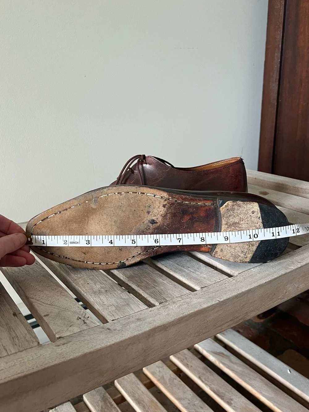 Berluti Paris Venezia Leather Wholecut Derby Shoes Brown Patina Italy
